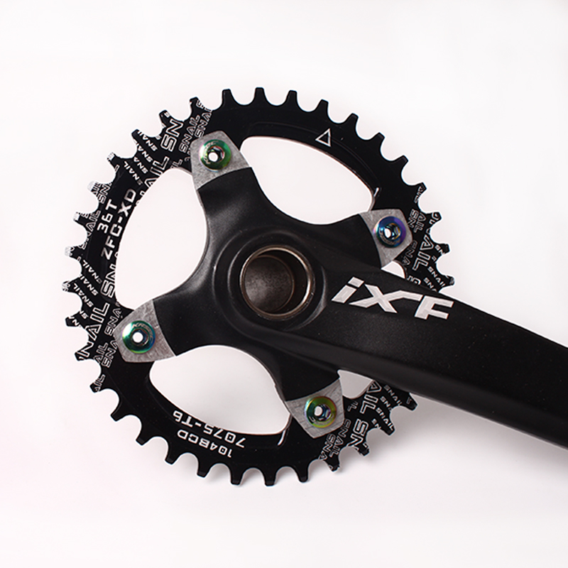 น็อตใบจานจักรยานแบบสีรุ้ง KRSEC