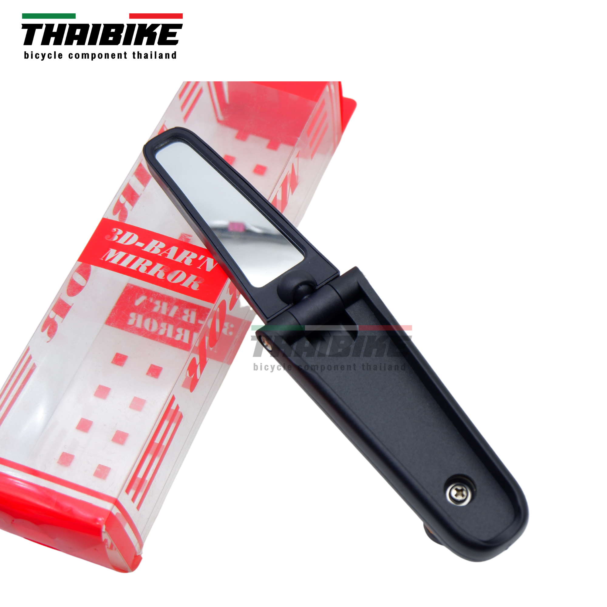กระจกติดจักรยานแบบมีบาร์เอน 3D แบบพับหมุน 360 องศา ติดได้ทั้งซ้ายและขวา