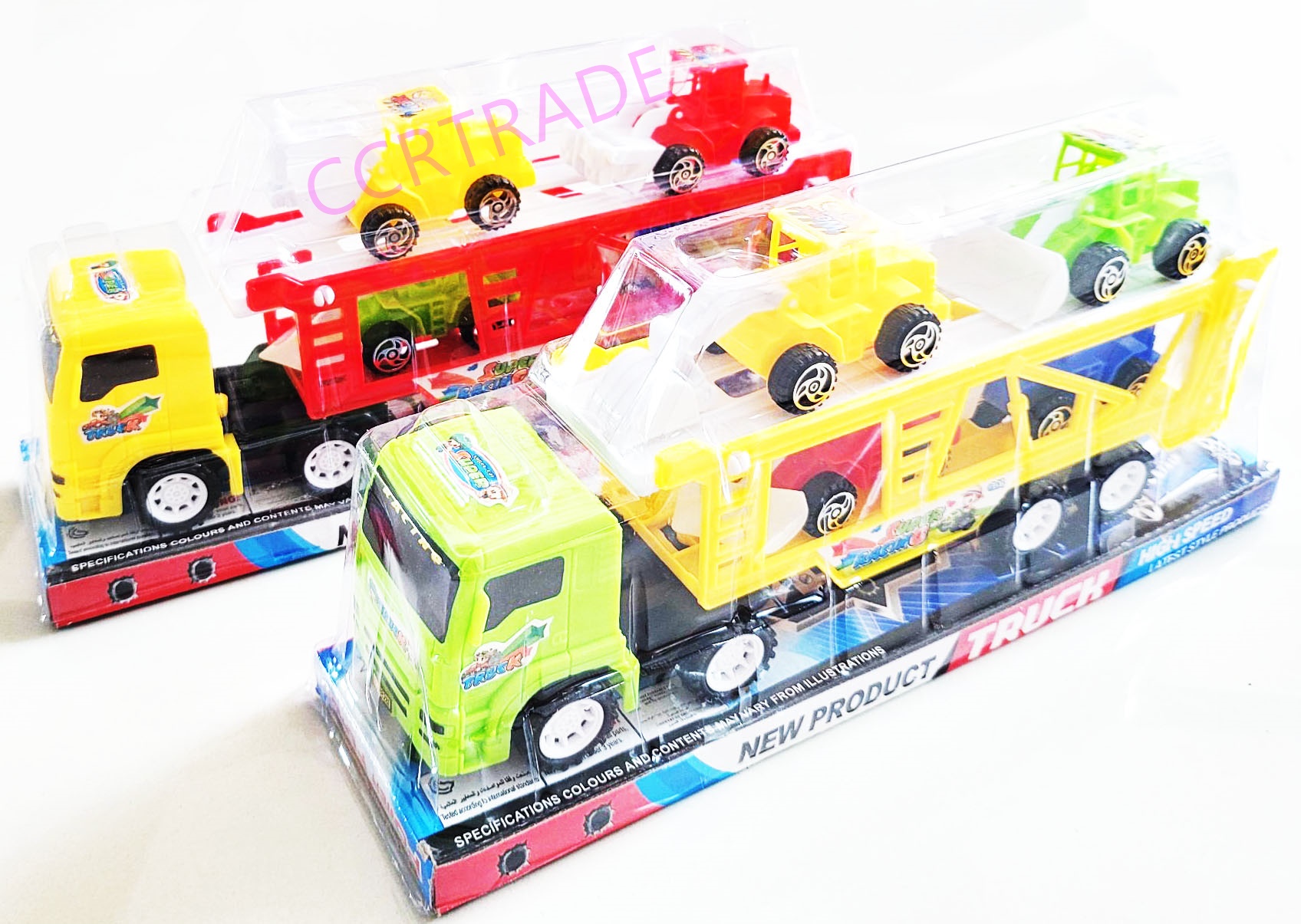 รถบรรทุกแม็คโคร 4 คัน มีลานฝาครอบ 13.5x30 ซม.(1x3)