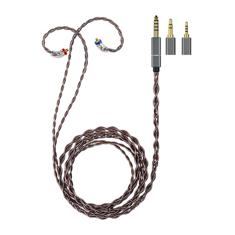 ขาย FiiO LF-RB สายอัพเกรดหูฟังชุบเงินผลึกเดี่ยว ถอดเปลี่ยนหัวแจ๊คได้
