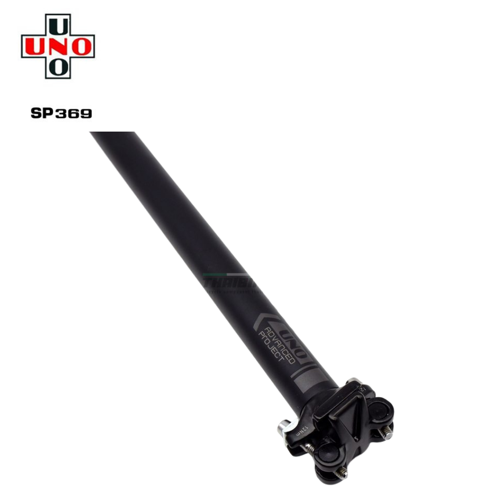 หลักอานจักรยานอลูมิเนียมแบบตรง UNO รุ่น SP369 27.2X400 มม.