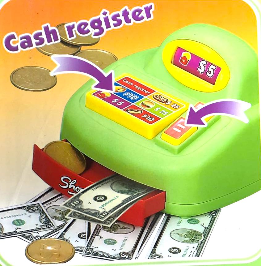 ชุดซุ้มขายอาหารฟ้าดฟู๊ด+แคชเชียร์กล่องใหญ่