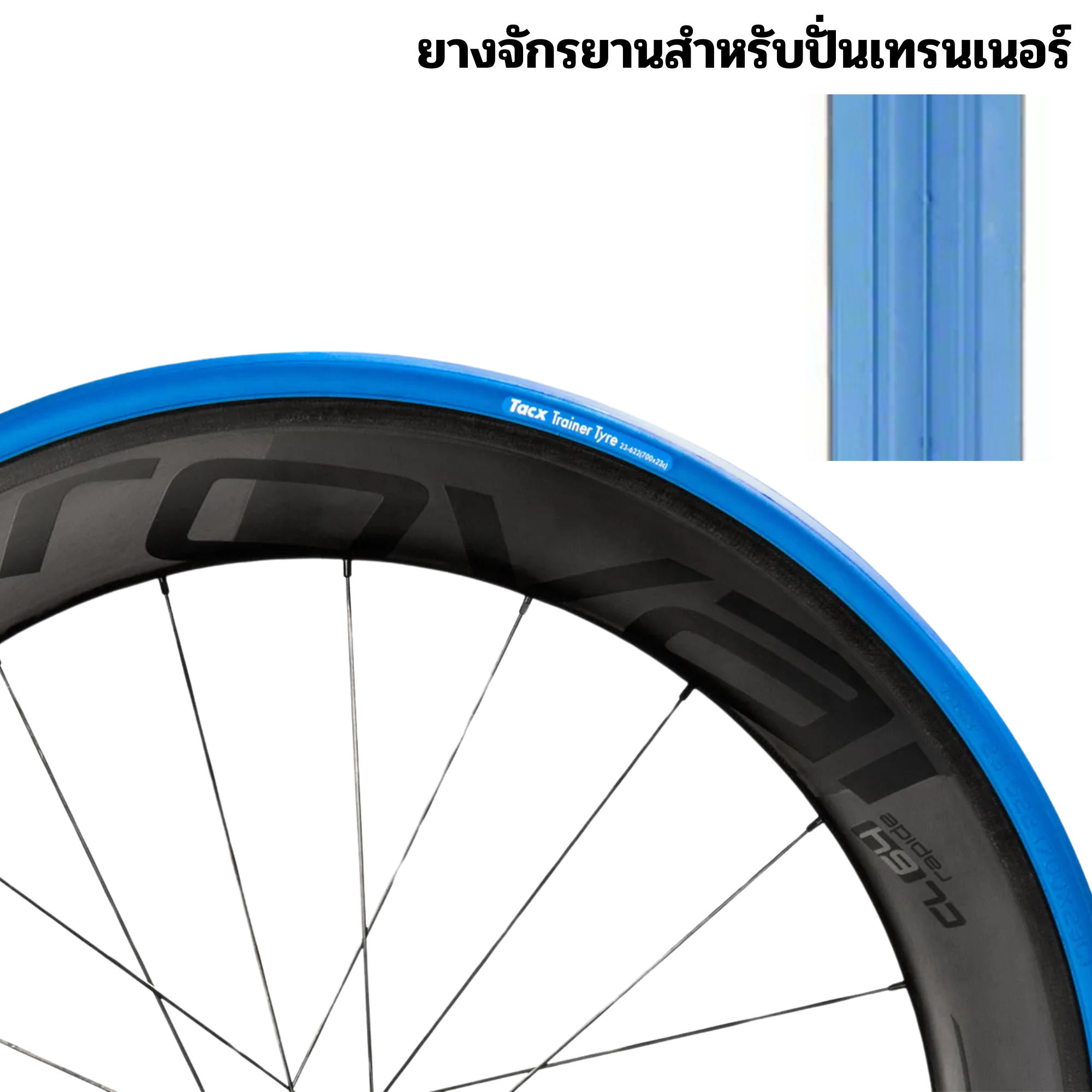 ยางนอกจักรยานปั่นเทรนเนอร์ Tacx Trainer Tire 700c 27.5 Special Trainer Compound