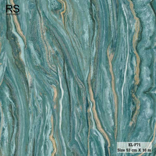 วอลเปเปอร์ ลายหินอ่อน สีเขียว EL-F71