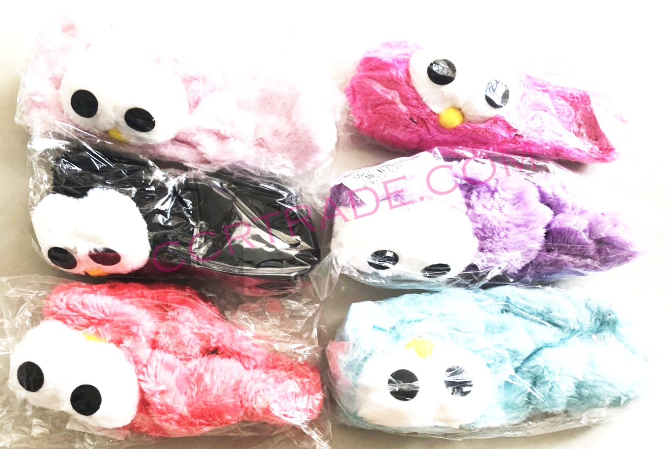 ผ้าคาดผมตาโต คละสี 21 ซม.