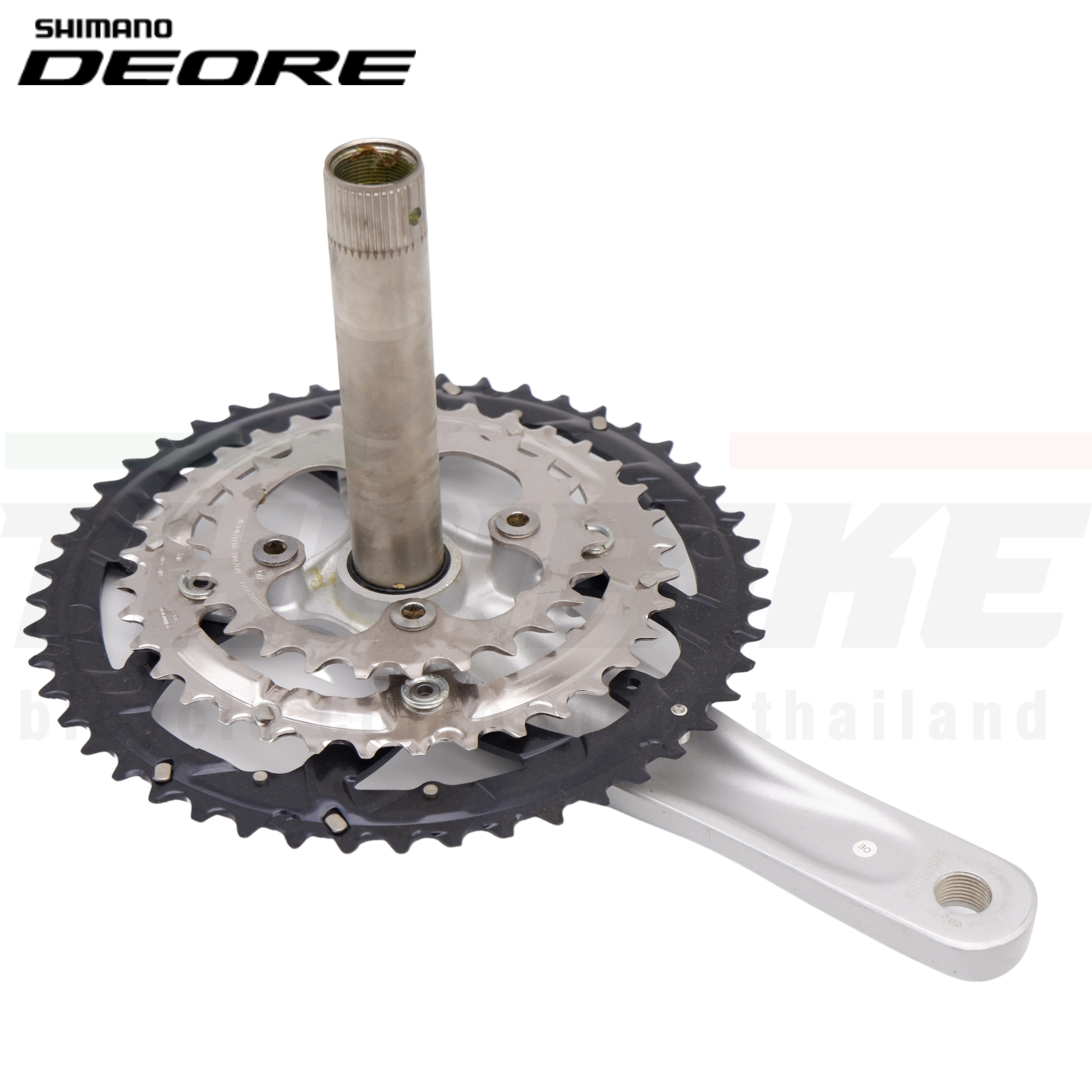 ชุดขาจานจักรยานเสือภูเขา SHIMANO DEORE, FCM6000-3 3 ชั้น 40X30X22T