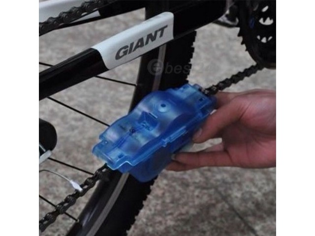 กล่องล้างโซ่ พร้อมแปรงขัดเฟืองและโซ่ จักรยาน