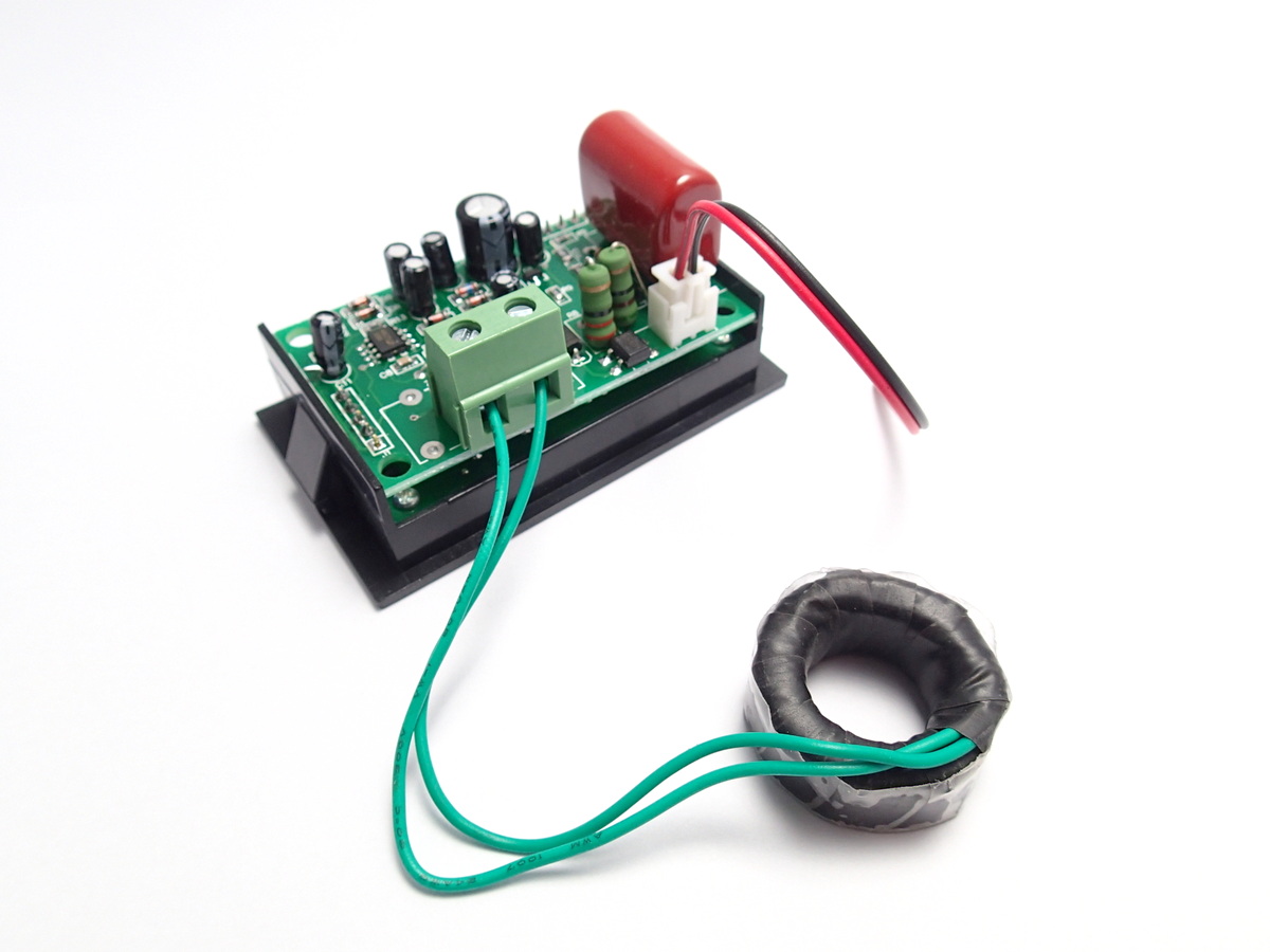 AC Digital Voltmeter / Ammeter 80-300V 0-100A LED [Red/Green] External CT