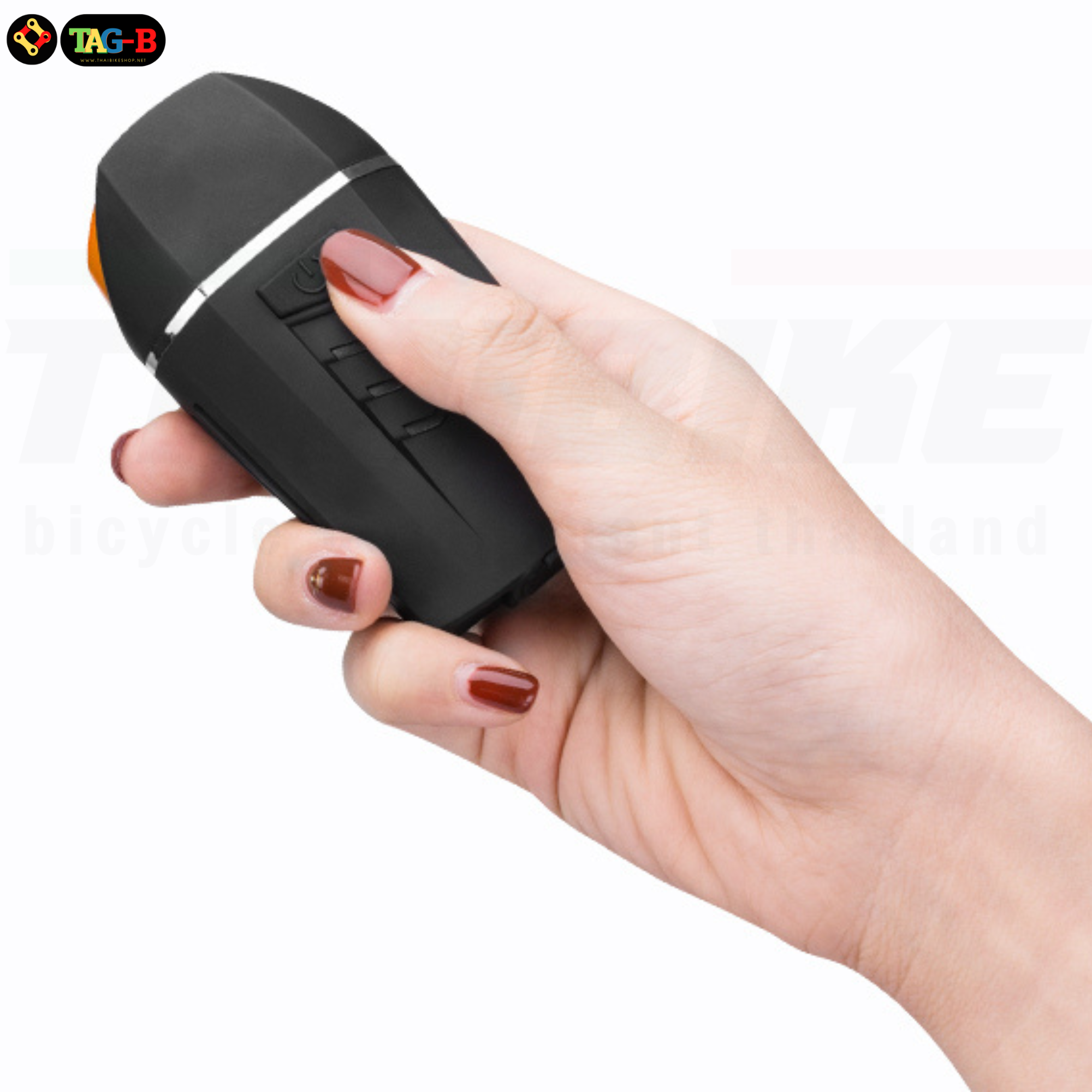 ไฟหน้าจักรยานเสือหมอบเสือภูเขา TAG-B 350ลูเมนส์ มีแตร มีไฟเลี้ยว รีโมตในตัว