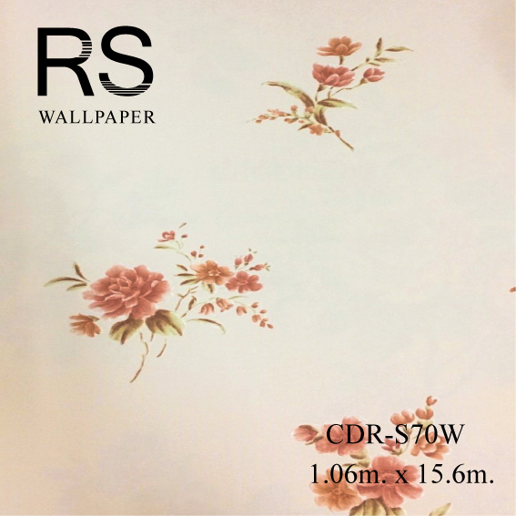 วอลเปเปอร์ลายดอกไม้สไตล์วินเทจ CDR-S70W