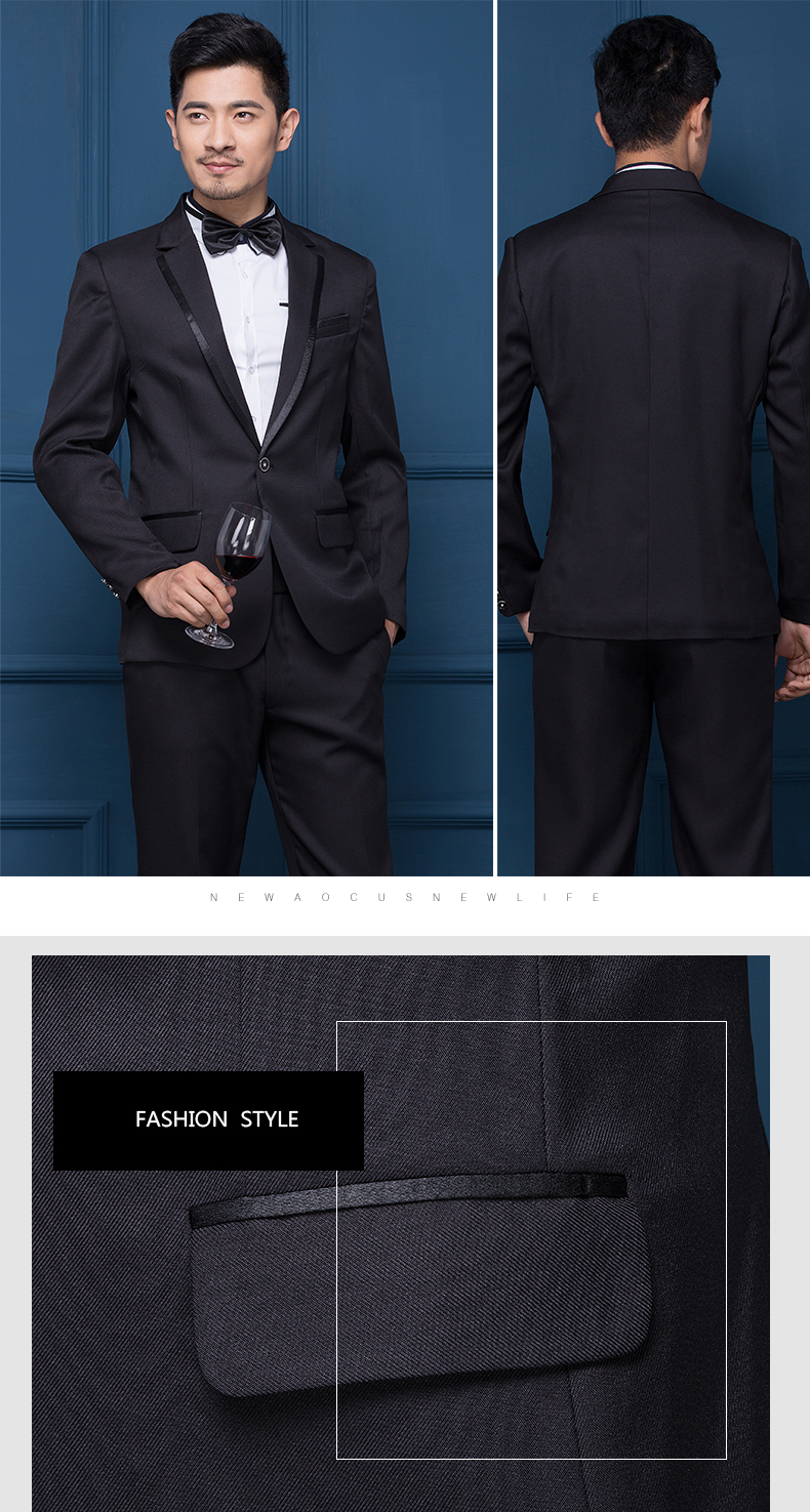 ST126- **พรีออเดอร์**สูทผู้ชายสีขาวสลับดำ สูทสีดำสลับขาว แขนยาว พร้อมกางเกง ชุดสูทเจ้าบ่าว สูทแฟนซี ถ่ายพรีเวดดิ้ง & ชุดแต่งงานแฟนซี (Fancy wedding dress) สูททักสิโด้ผู้ชายสีขาวและสีดำ