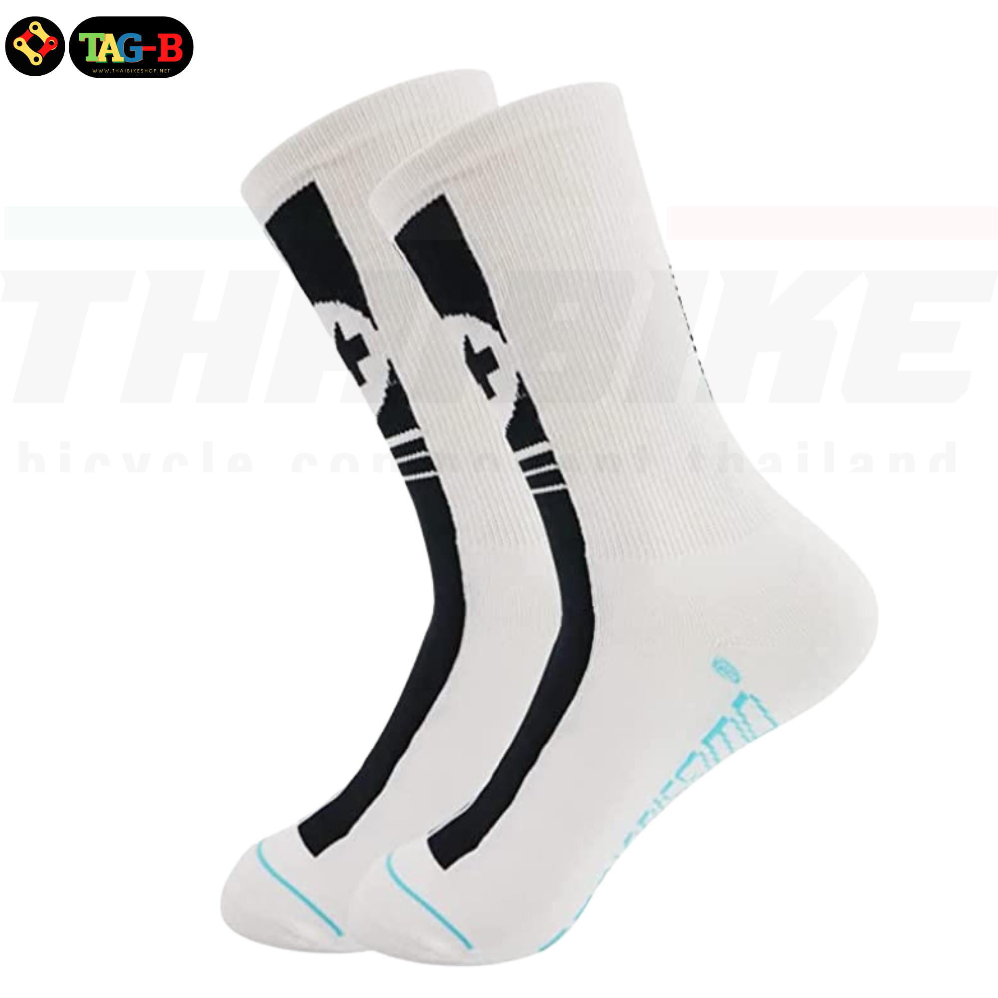 ถุงเท้าปั่นจักรยาน ASSOS Size 40-45 ถุงเท้าวิ่ง ถุงเท้าออกกำลังกาย