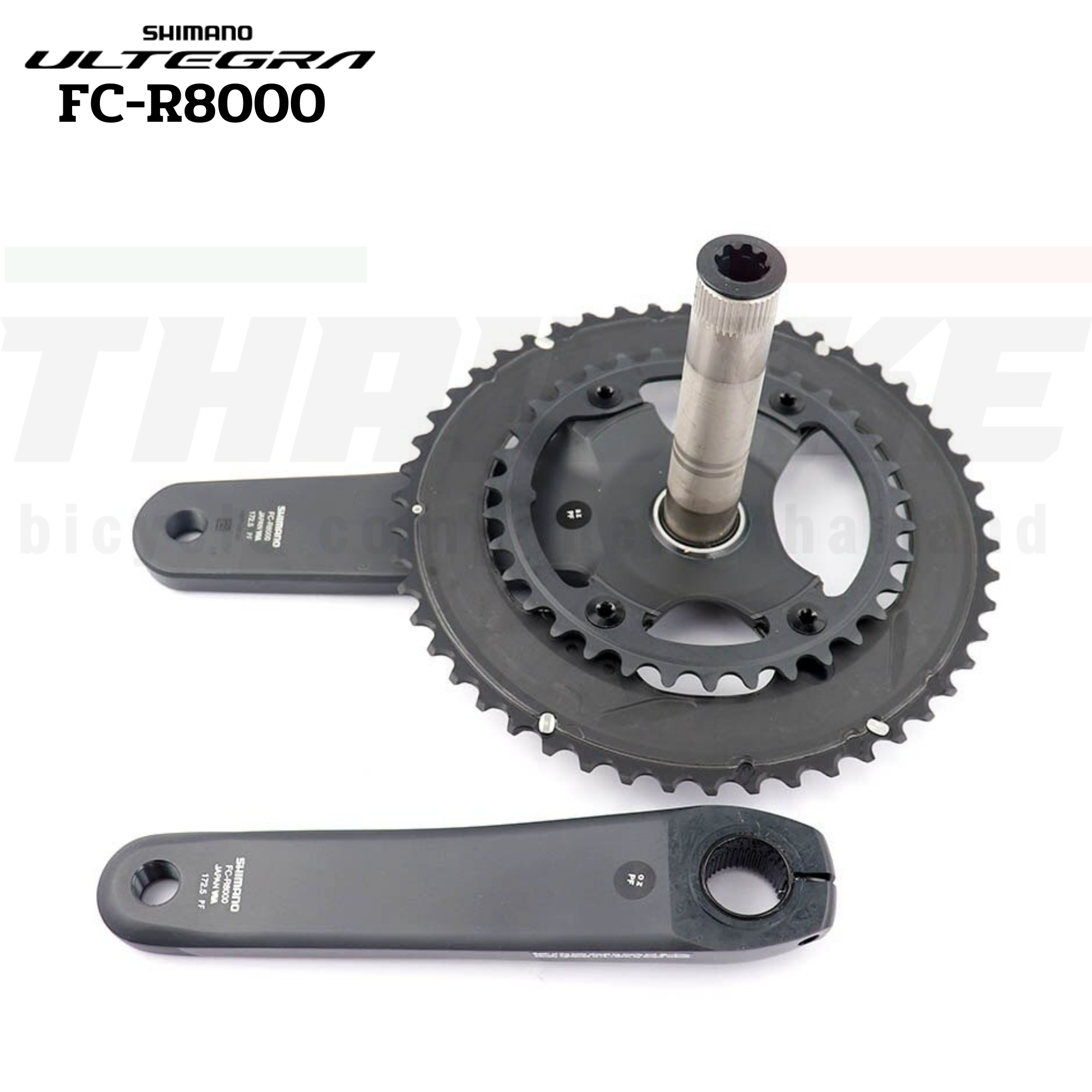 ชุดขาจานจักรยาน SHIMANO ULTEGRA, FC-R8000, 50x34T 53x39T 52x36T, 165MM, 170MM, 172.5MM (ไม่รวมกะโหลก)
