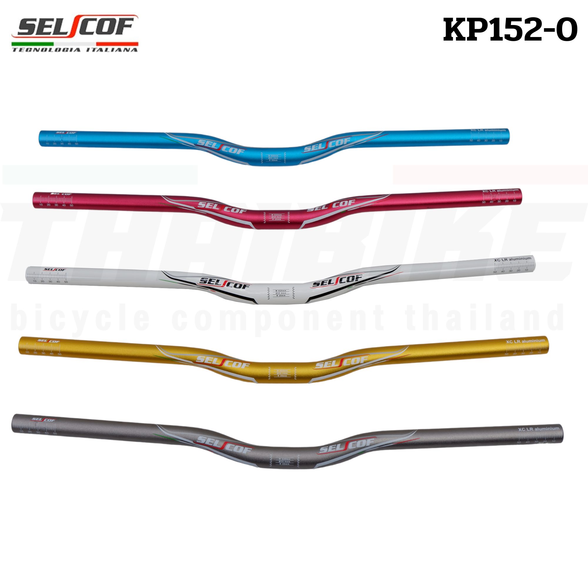 แฮนด์จักรยานเสือภูเขาอลูมิเนียม SELCOF KP142-0 KP143-0