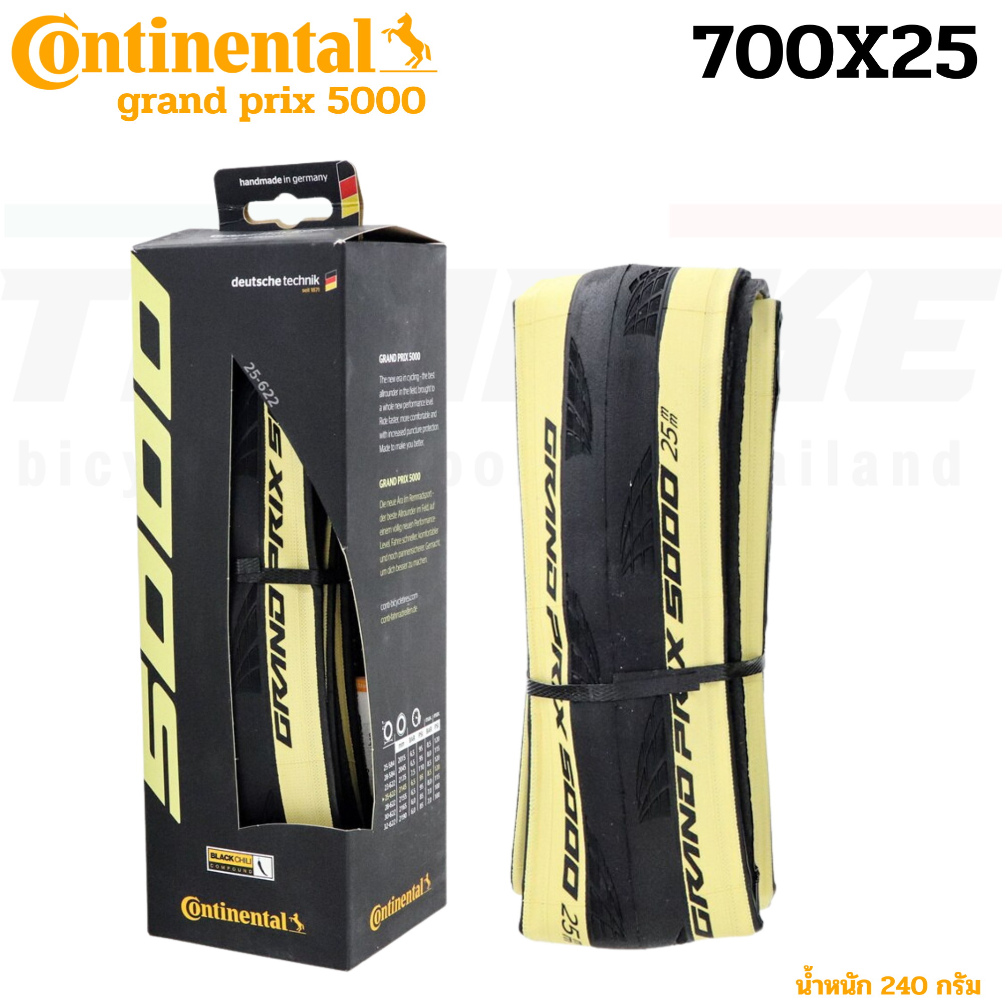 ยางนอกจักรยานเสือหมอบ Continental Grand Prix GP5000 tire 700x23/25/28