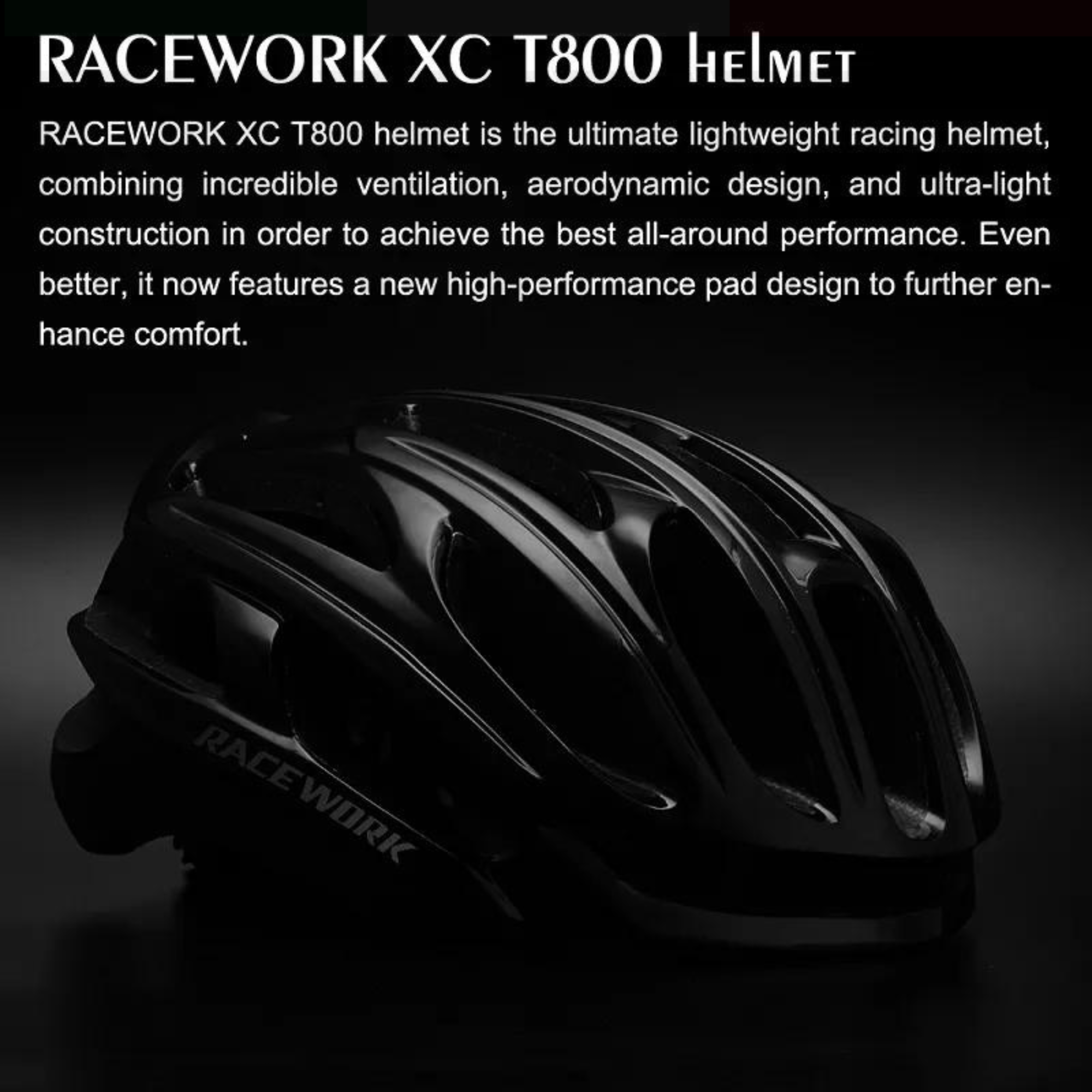 หมวกกันน็อคจักรยานเสือหมอบ RACEWORK XC T800