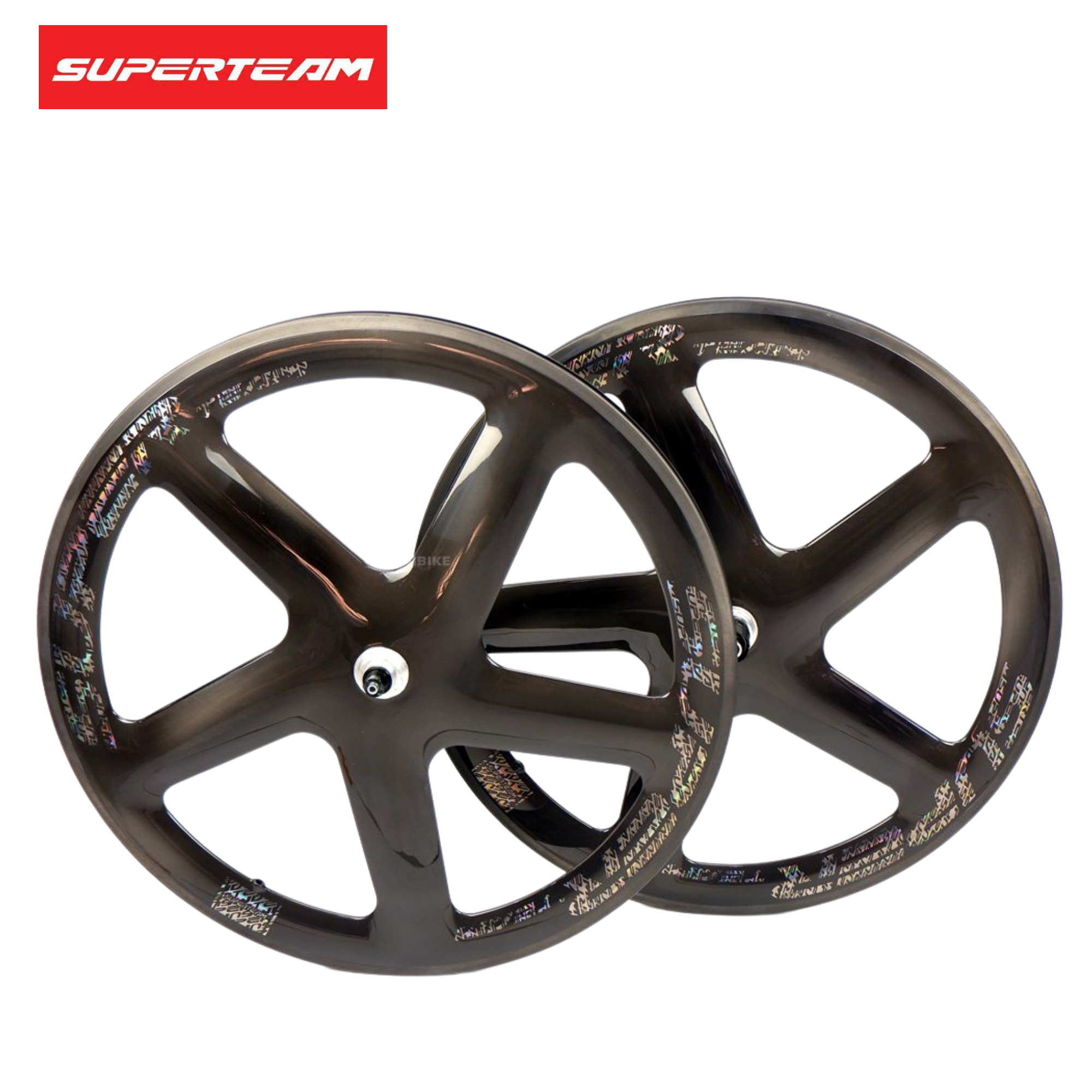 ล้อจักรยานคาร์บอนแท้แบบ 5 ก้าน ยี่ห้อ SUPERTEAM ประกัน 2 ปีเต็ม
