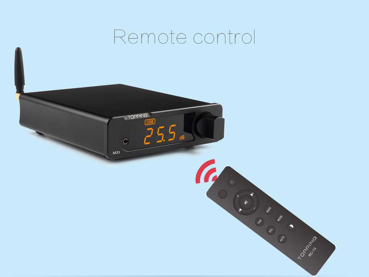 ขาย TOPPING MX3 DAC & Amp ตั้งโต้ะ รองรับ Bluetooth , NFC , Remote control , 24bit192KHz