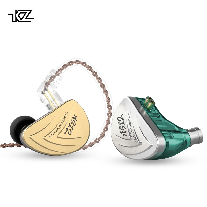 ขาย KZ AS12 สุดยอดหูฟัง Pure Balanced 6 ไดร์เวอร์ (6BA) ถอดสายได้
