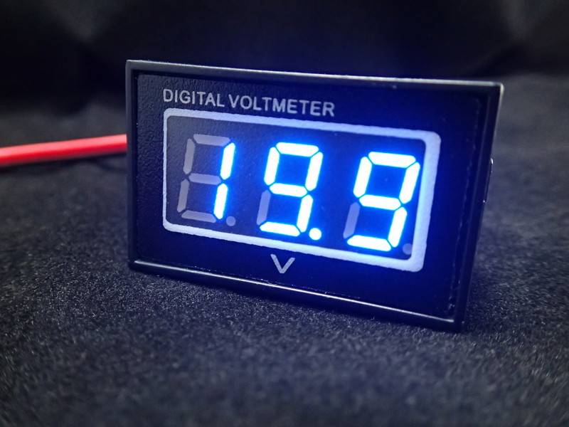 DC Waterproof Digital Volt Meter 15-120V Two-Wire [Blue ]