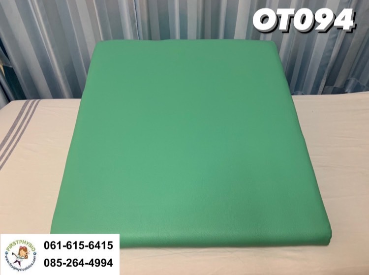 FIRSTPHYSIO/เบาะลาดเอียงรูปลิ่ม / เบาะสามเหลี่ยมฝึกกิจกรรมบำบัด /เบาะสามเหลี่ยมกายภาพบำบัด /เบาะสามเหลี่ยมฝึกการทรงตัว ขนาด 8×24×26 นิ้ว