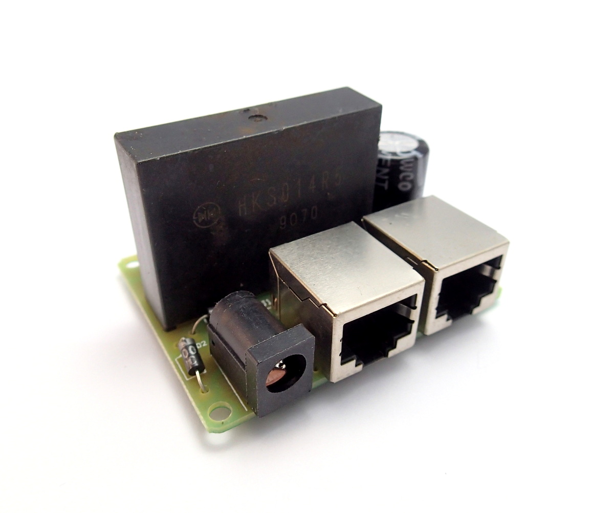 POE Splitter with 48V DC Step-Down to +12V/5V
