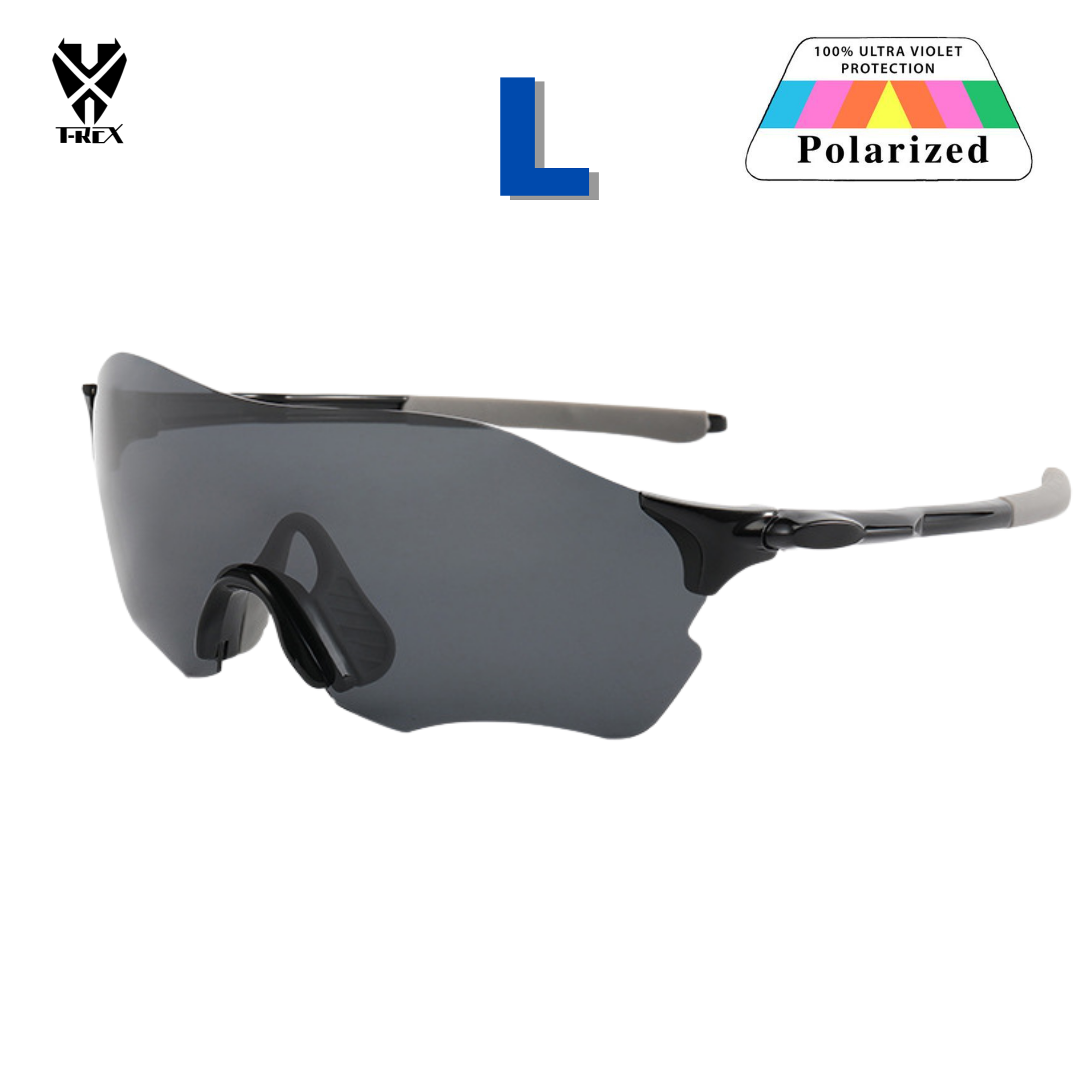 แว่นตาปั่นจักรยาน T-REX รุ่น 866 เลนส์ POLARIZE เลนส์ PC กันแดด กันลม กันฝุ่น UV แว่นกันแดด แว่นปั่น