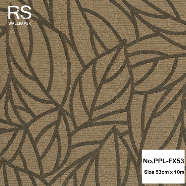 วอลเปเปอร์ ลายใบไม้มีกากเพชร No.PPL-FX53