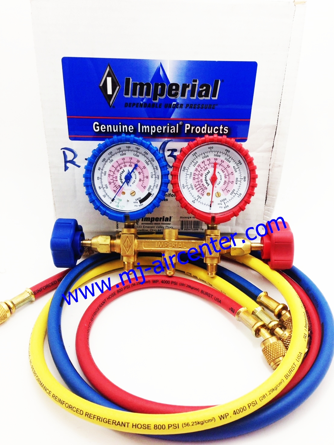 เกจ์ชาร์ตน้ำยา R410 พร้อมสาย 36" IMPERIAL(454C)