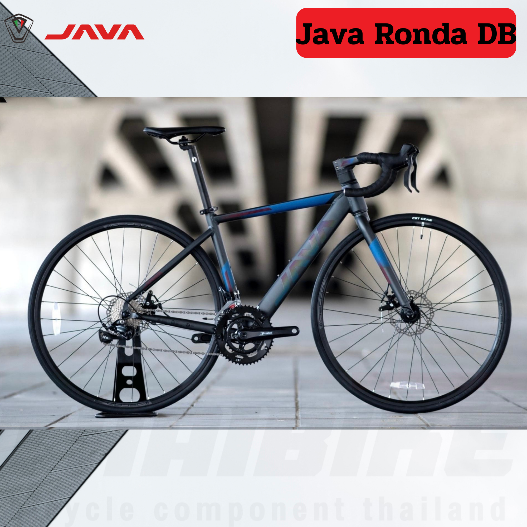 จักรยานเสือหมอบดิสก์เบรค JAVA รุ่น RONDA Integrated Aero 18SPD