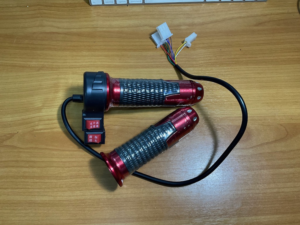 คันเร่งจักรยานไฟฟ้า สามล้อไฟฟ้า มีเกียร์ 3 สปีด มีปุ่ม ถอยหลัง