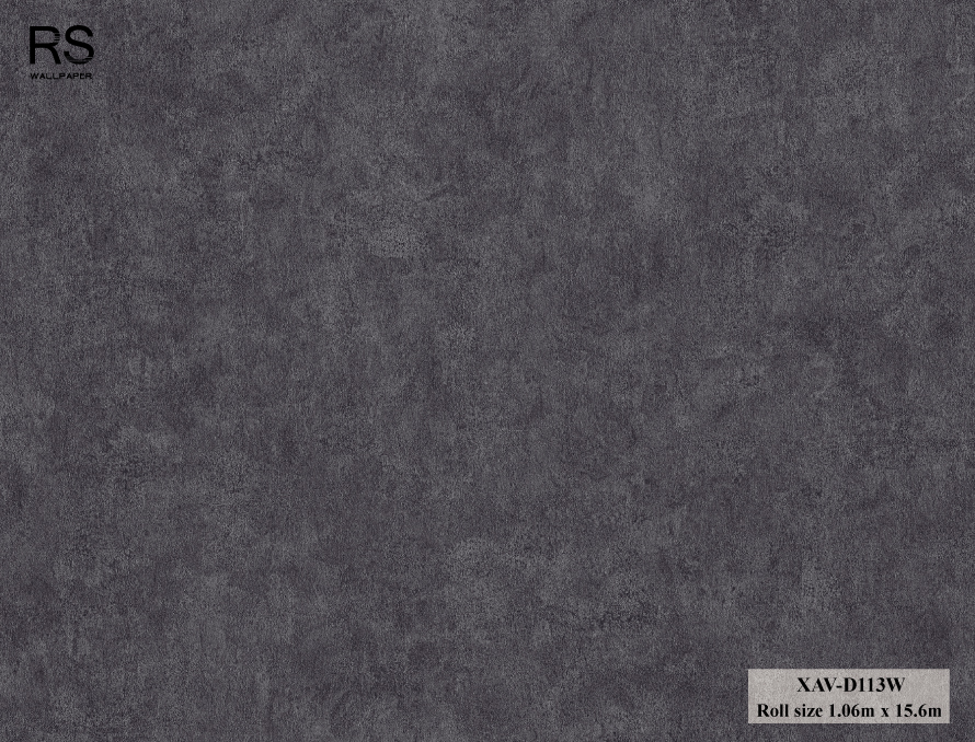 วอลเปเปอร์ ลายปูนเปลือยสีเทาน้ำเงิน XAV-D113W