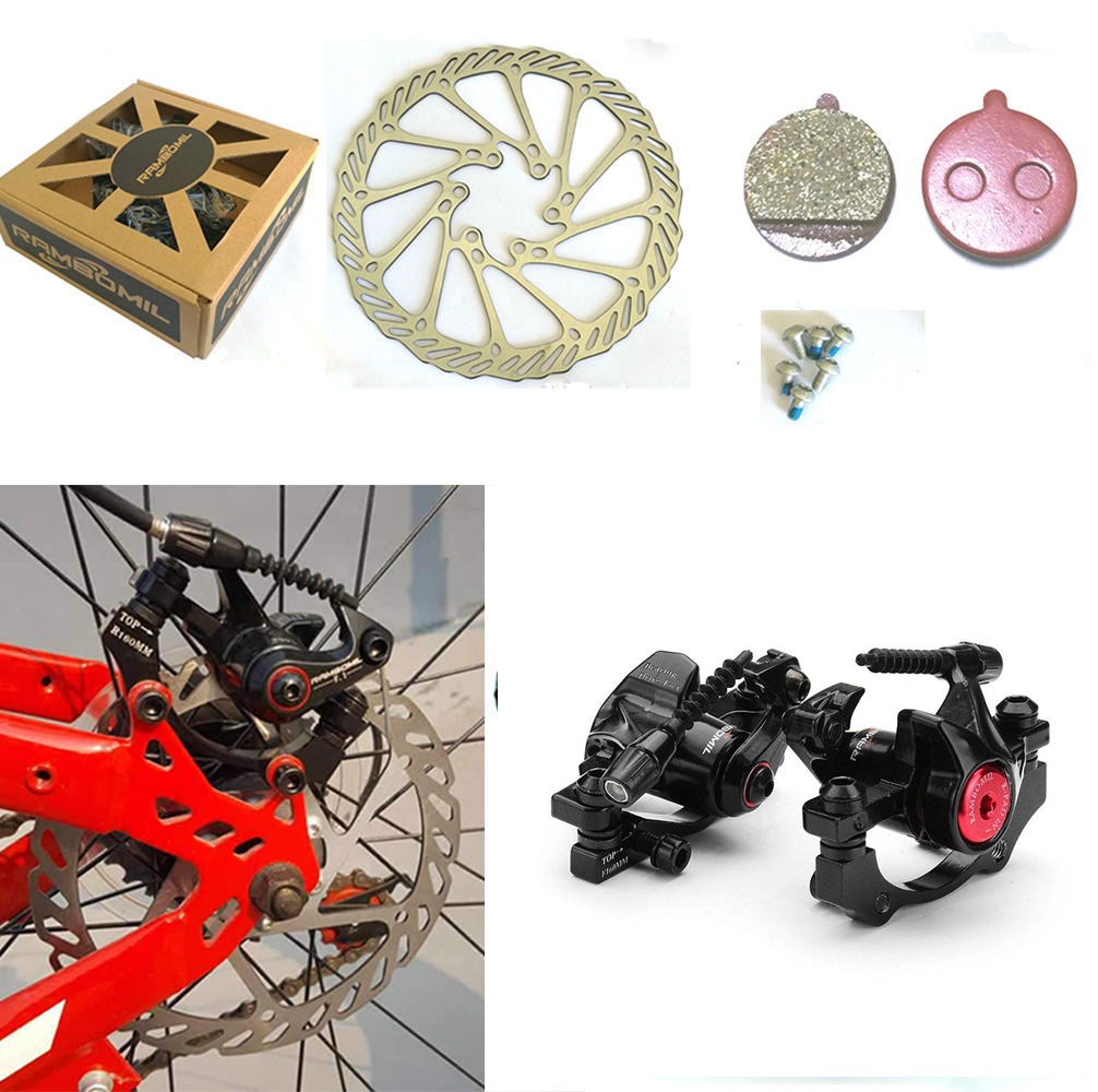 ชุดดิสเบรคจักรยานเสือภูเขาแบบใช้สาย RAMBOMIL F1 แถมฟรีใบดิส 2ใบ