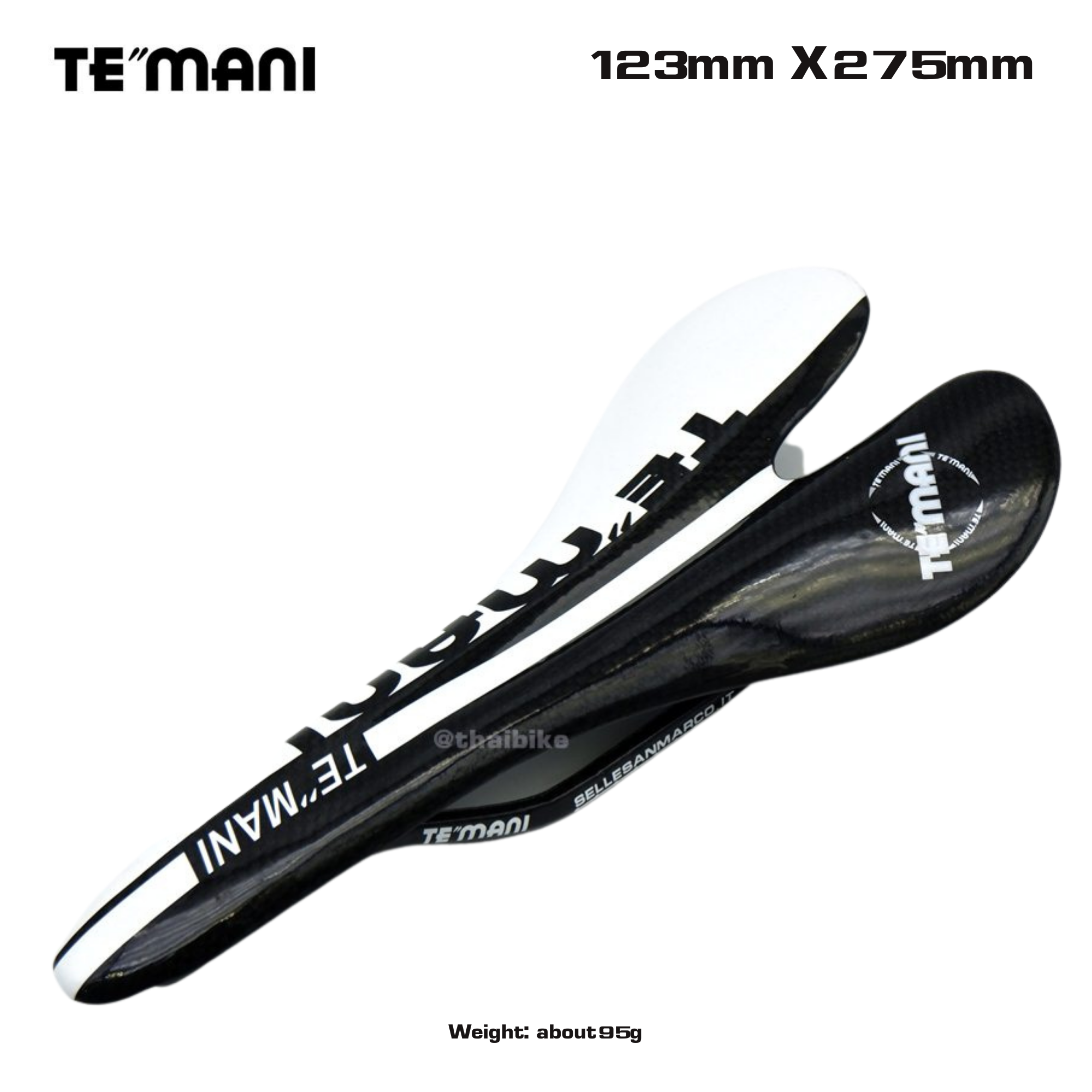 อานจักรยานเสือหมอบ น้ำหนักเบา ฟูลคาร์บอน TEMANI