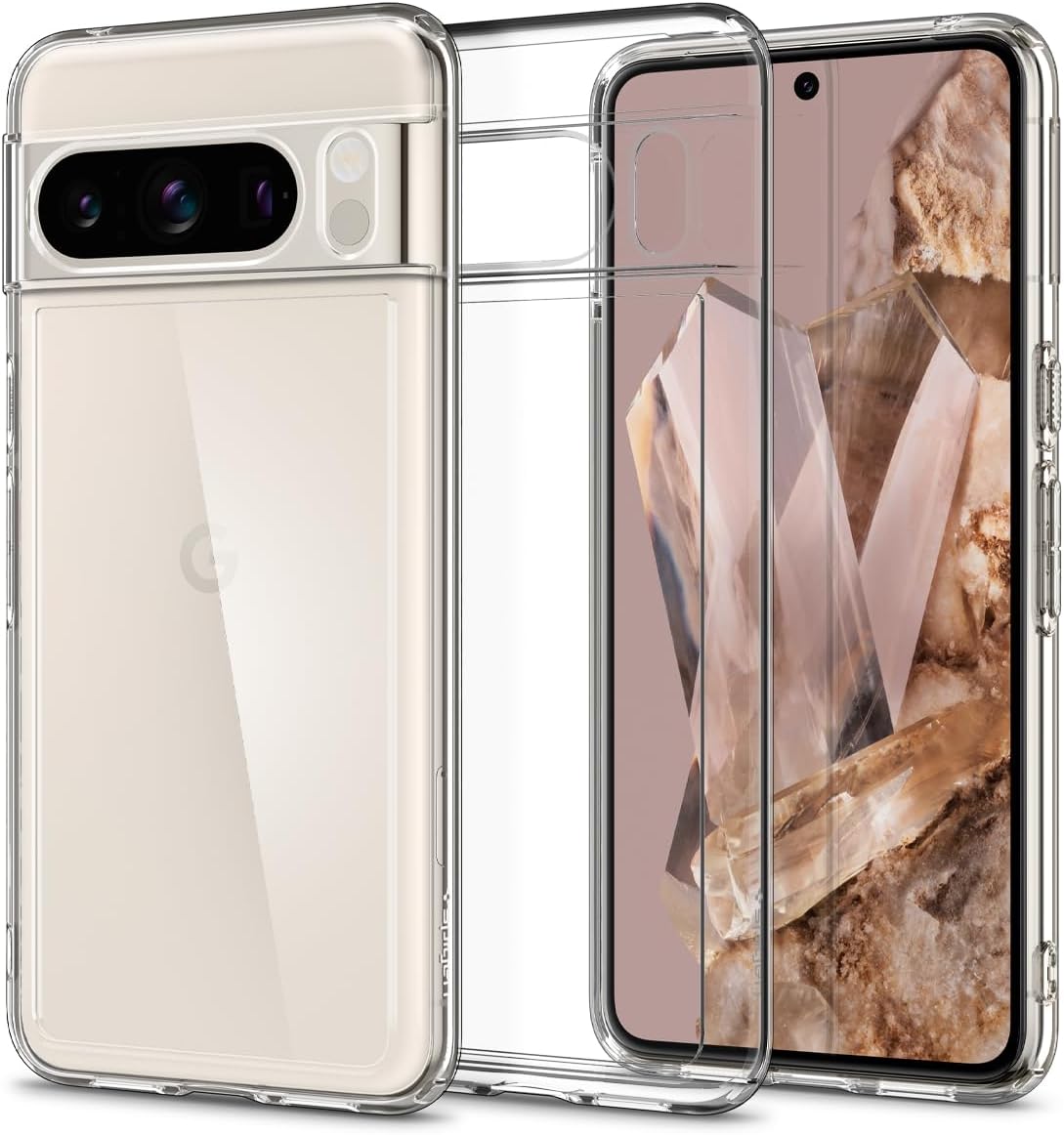 Spigen Ultra Hybrid Designed for Pixel 8 Pro Case (2023) - Crystal Clear