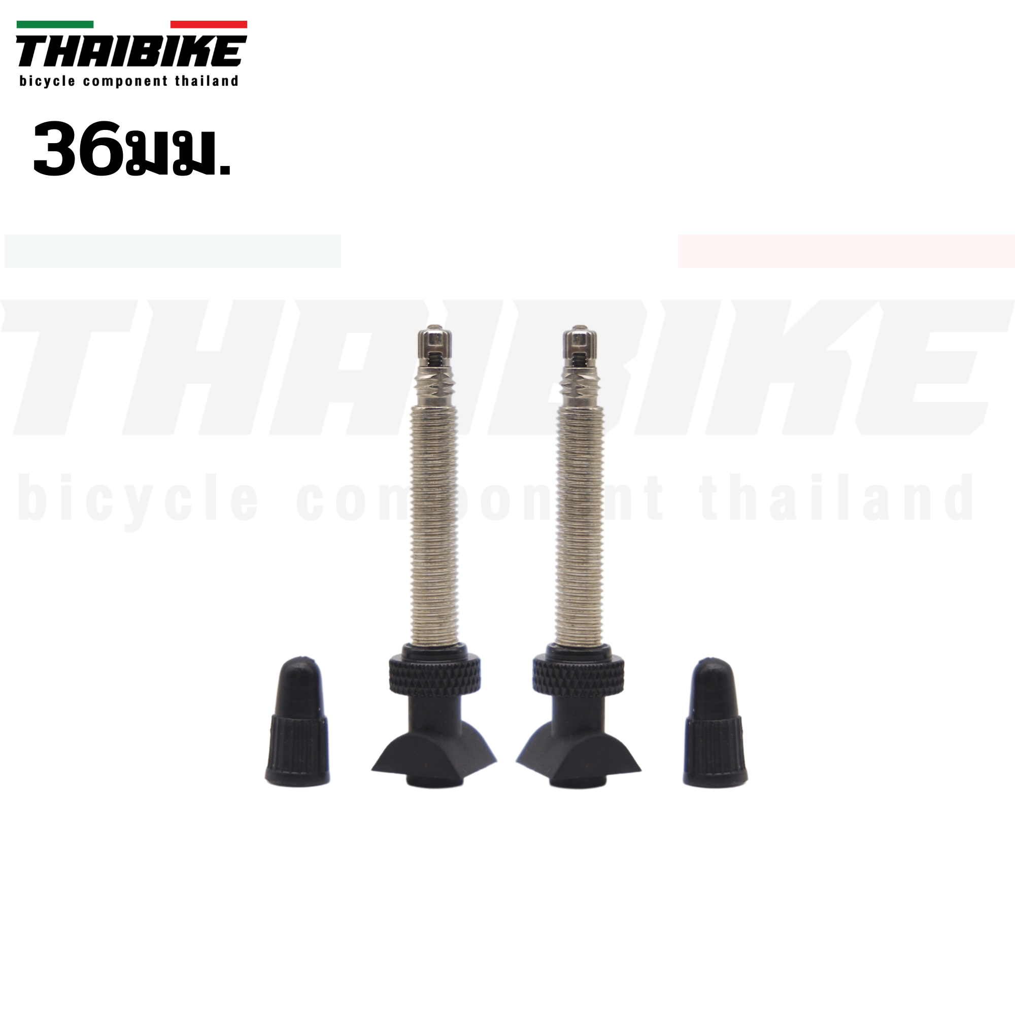 หัวสูบจักรยาน TUBELESS ยี่ห้อ MACMAHONE 36/45มม. หัวสูบทูปเลส สำหรับการใช้ขอบล้อแบบไม่มียางใน