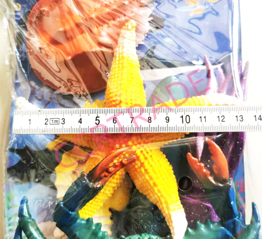 ชุดสัตว์โลกท้องทะเล 6 ชิ้นถุงจัมโบ้ 20x33.5 ซม.(1x3)