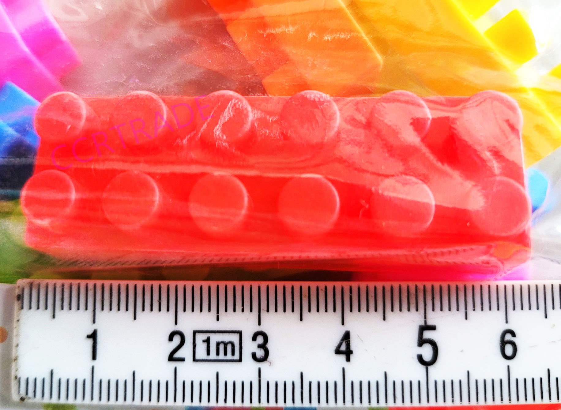 เลโก้ตัวต่อสีสด 42 ชิ้นถุง PVC 24 ซม.(งานห้าง)