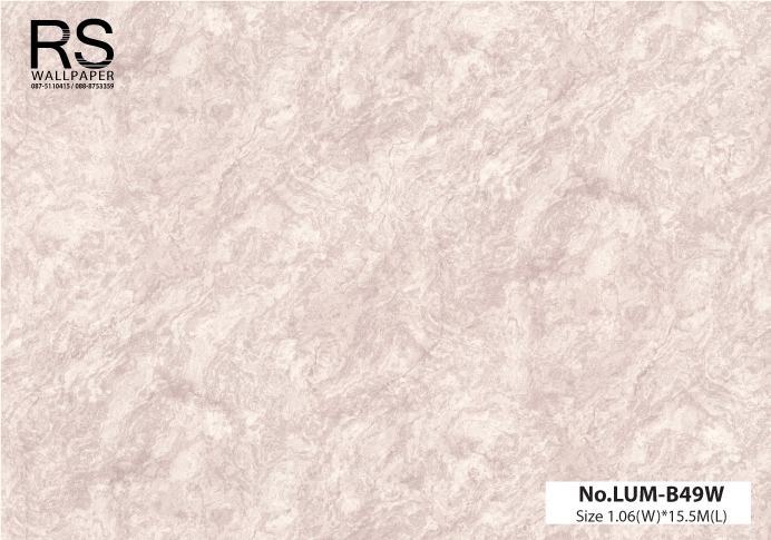 วอลเปเปอร์ ลายหินอ่อนสีม่วงชมพู Ash Pink No.LUM-B49W