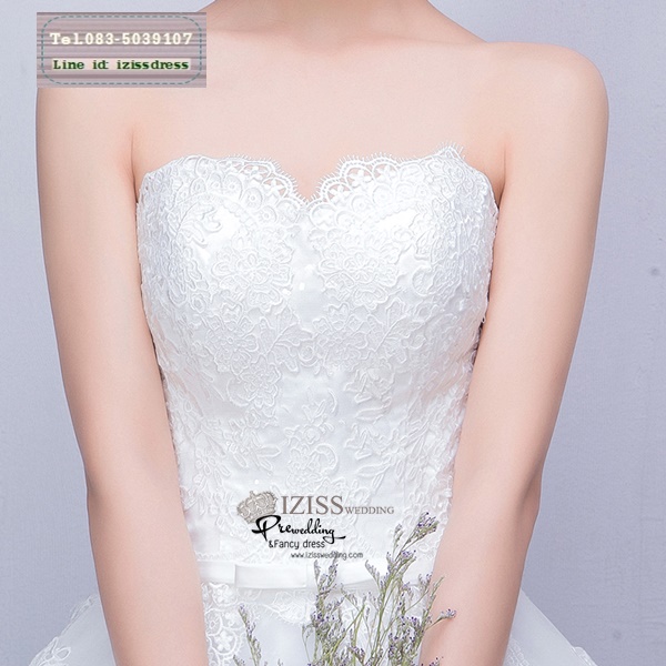 BR250 **พรีออเดอร์**ชุดแต่งงาน&ชุดเจ้าสาวแบบยาวสีขาวเกรดพรีเมี่ยม เปิดไหล่ มีแขน หรูหราน่ารัก สวยโดดเด่นไม่ซ้ำใคร