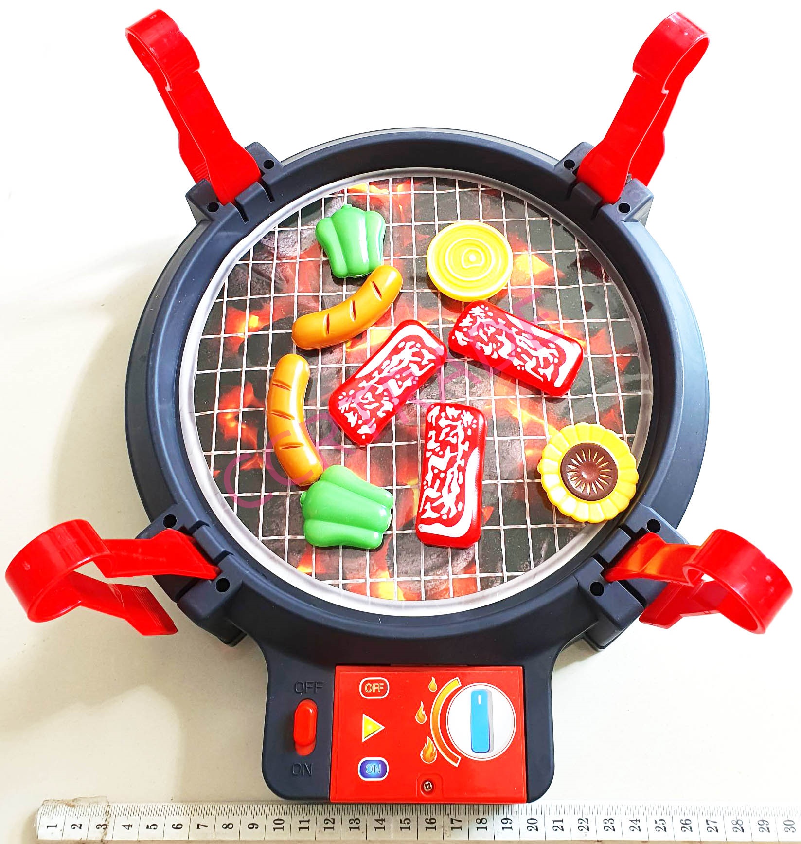 เซ็ทเกมส์บาร์บีคิว 30 ชิ้น มีเสียง มีไฟกล่องใหญ่ 26.5x42 ซม.(1x3)