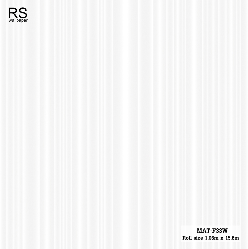 วอลเปเปอร์ ลายทางสีขาวเทาอมฟ้า MAT-F33W