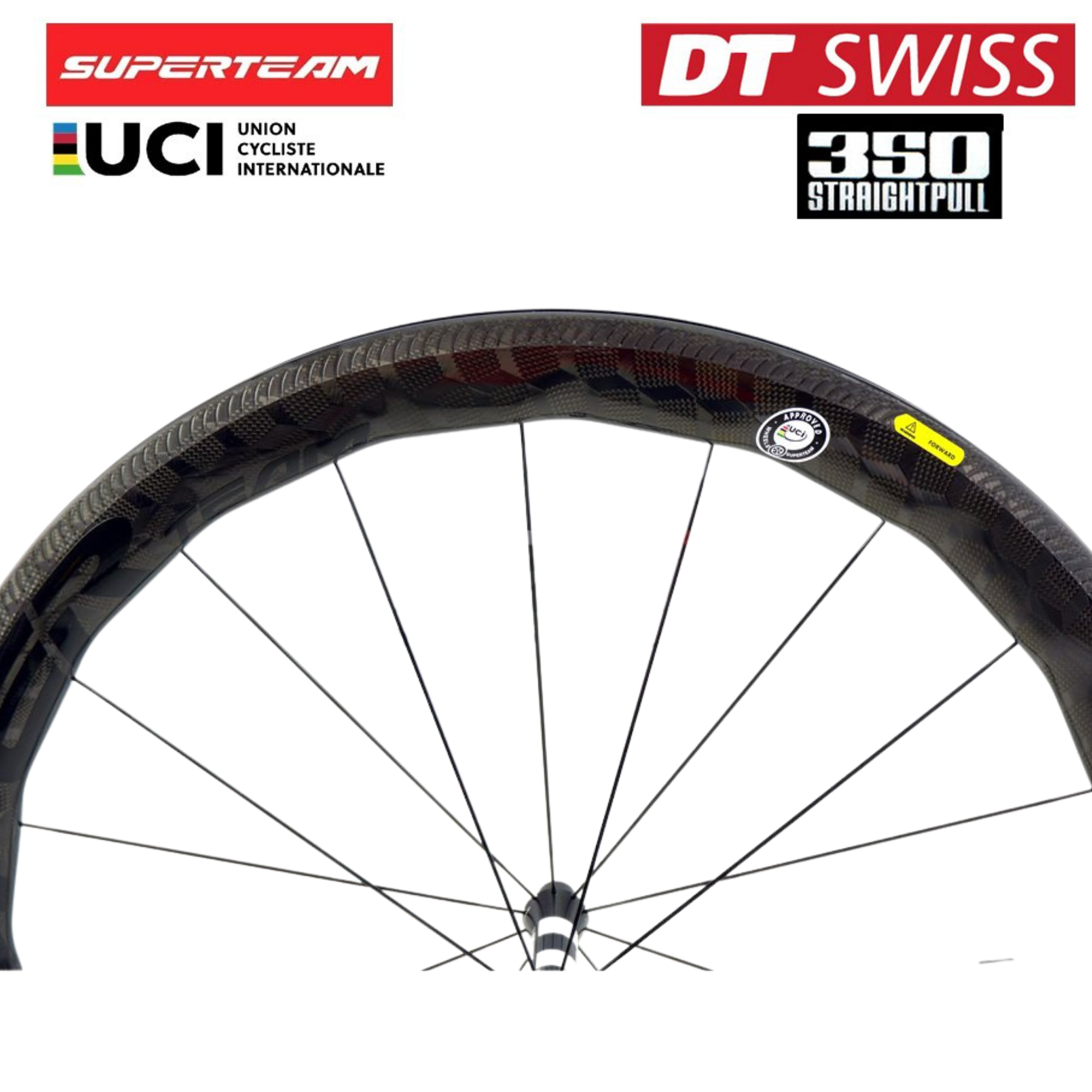 ล้อจักรยานเสือหมอบ คาร์บอน Superteam curvepro Dt350 ประกัน 3 ปี