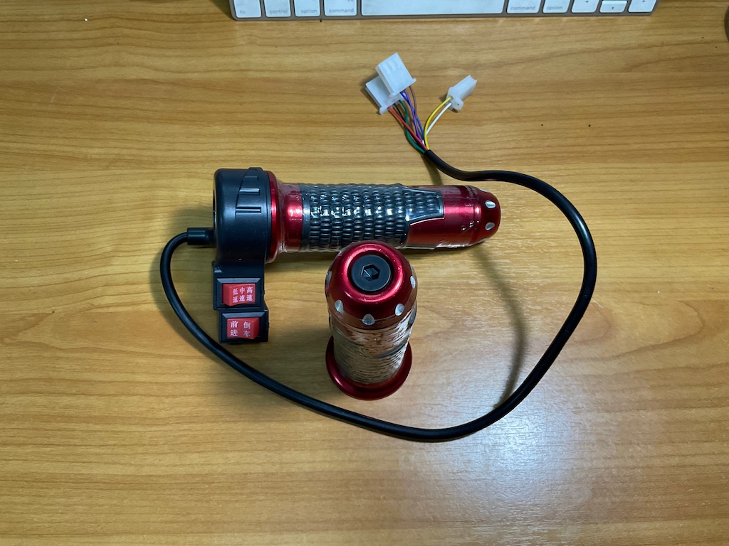 คันเร่งจักรยานไฟฟ้า สามล้อไฟฟ้า มีเกียร์ 3 สปีด มีปุ่ม ถอยหลัง