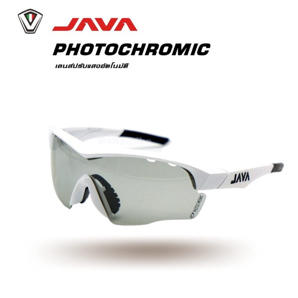 เลนส์ปรัแสงออโต้ แว่นตาปั่นจักรยาน ยี่ห้อ JAVA GEFORCE photochromic กิจกรรมกลางแจ้ง