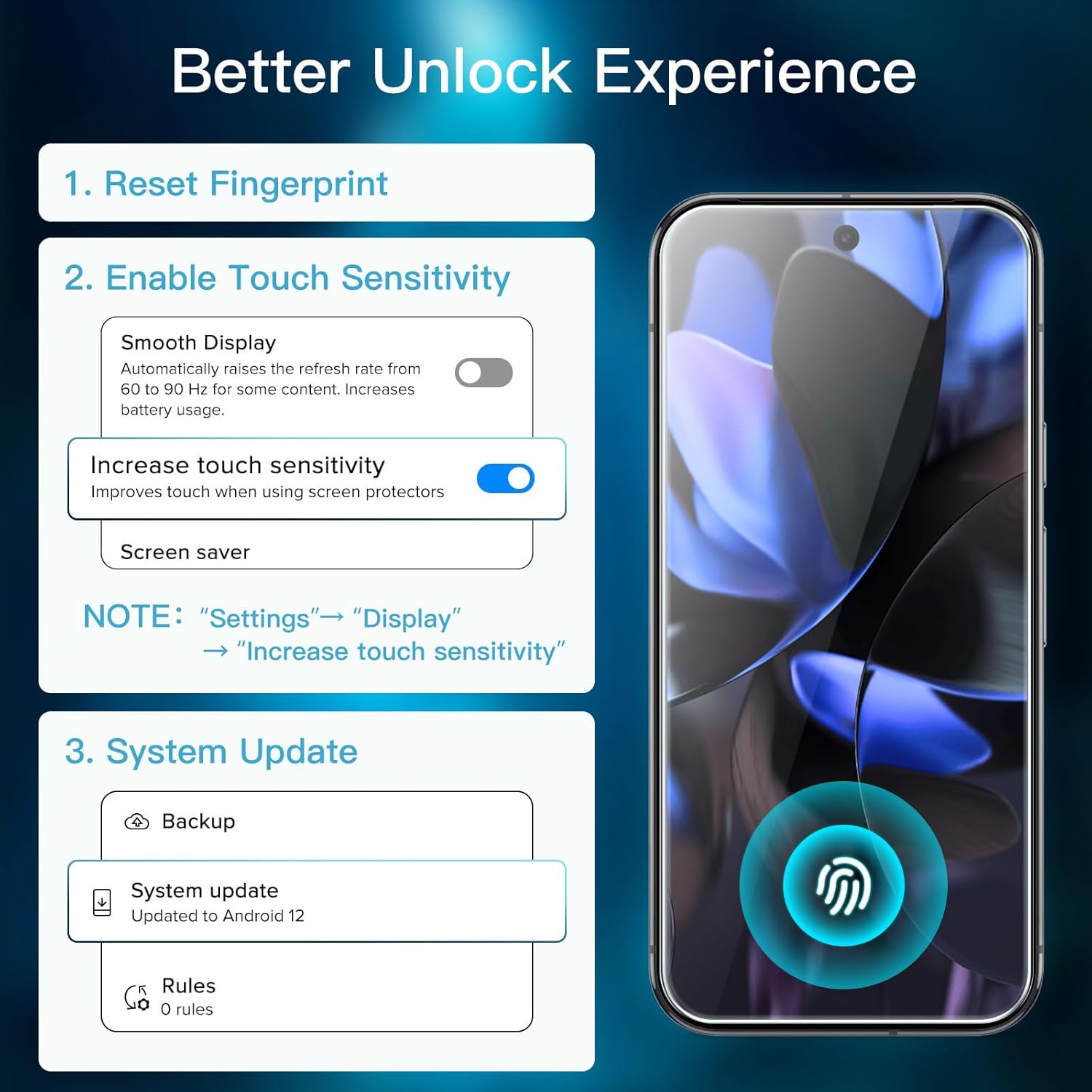 JETech Screen Protector for Google Pixel 9 / Pixel 9 Pro, Tempered Glass Film