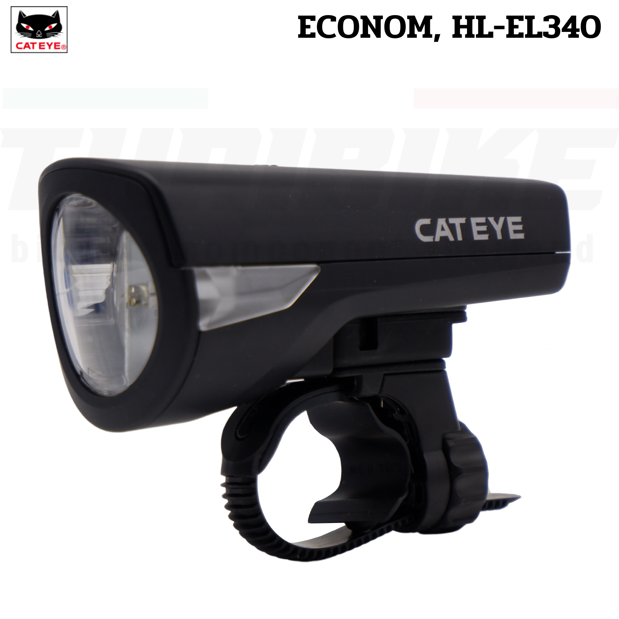 ไฟหน้าจักรยาน CATEYE ECONOM, HL-EL340 แบบใช้ถ่าน