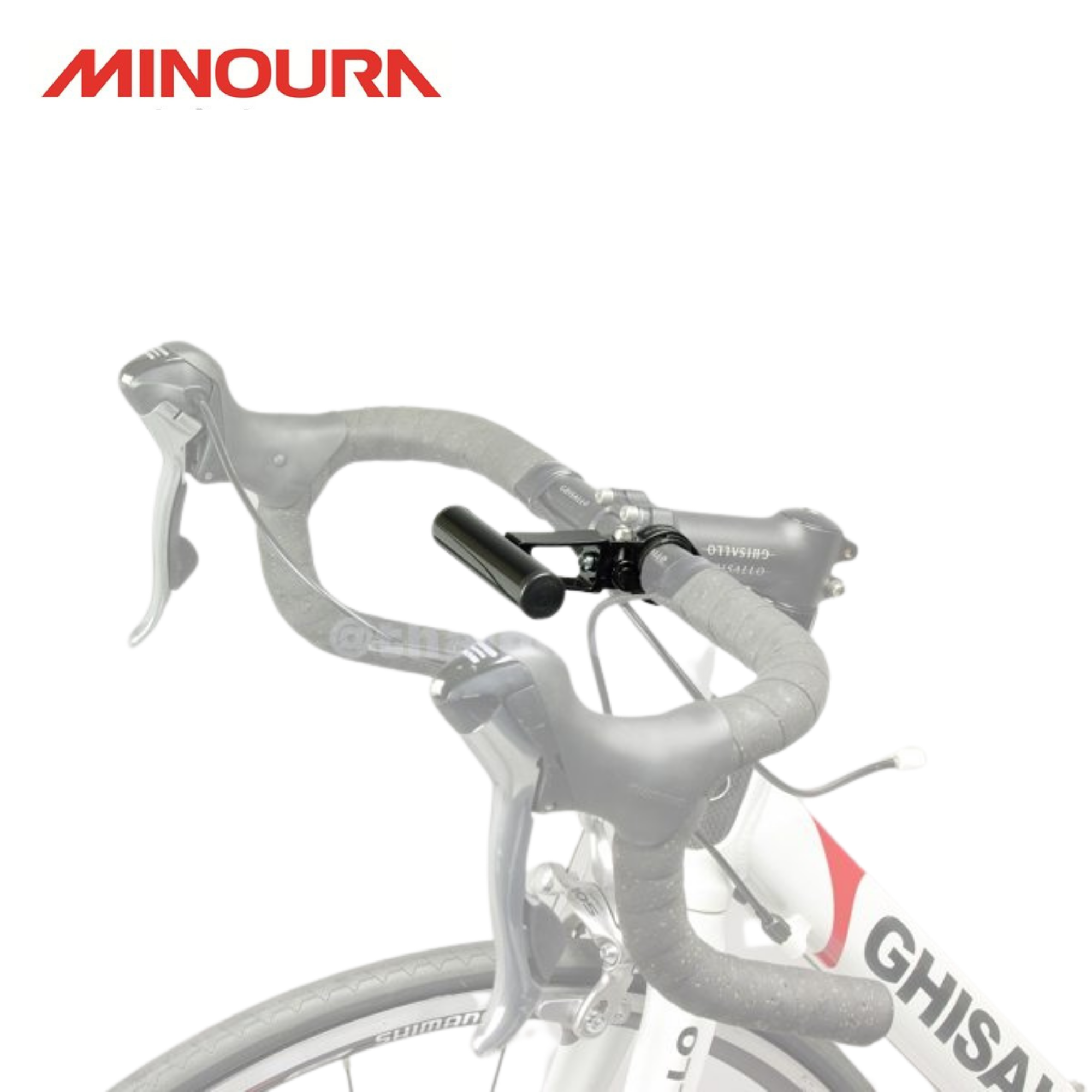 ขาจับเพิ่มพื้นที่แฮนด์จักรยาน MINOURA แบบจับแฮนด์ O.V. SGS400OS สีดำ