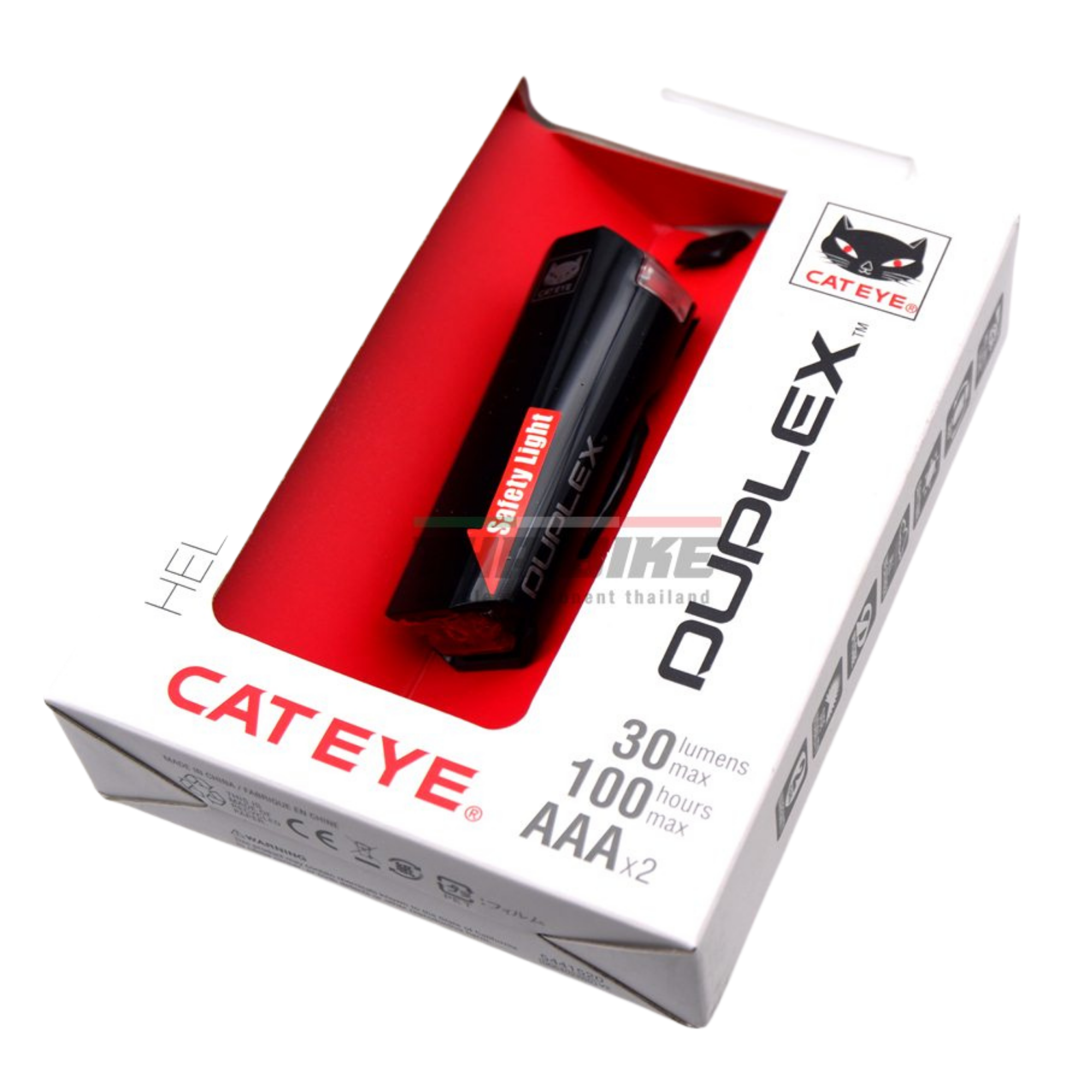 ไฟกระพริบสำหรับติดหมวกจักรยาน CATEYE DUPLEX, SLLD400
