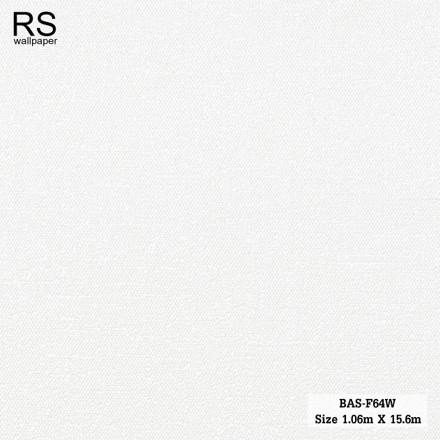 วอลเปเปอร์ ลายผ้าสีขาว BAS-F64W